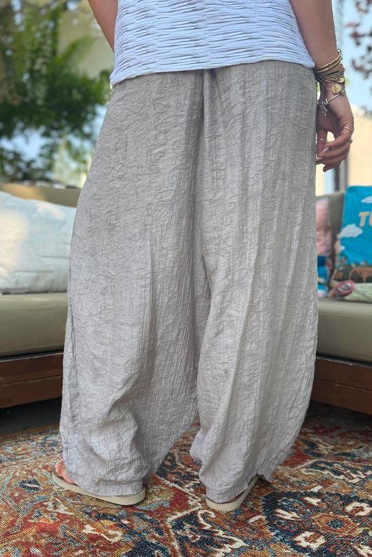 Tasha Damask Bloom Pant Mocha